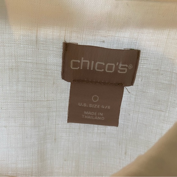 Chicos | 100% Linen Button Down Collared Tunic - Picture 6 of 6